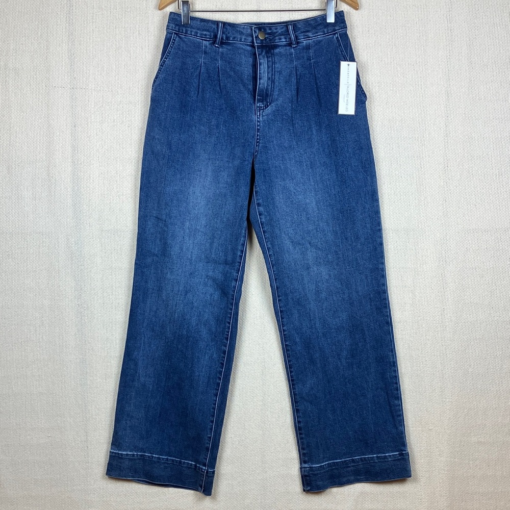 Bagatelle Tailored Wide Leg Jeans Pleated Front NWT
